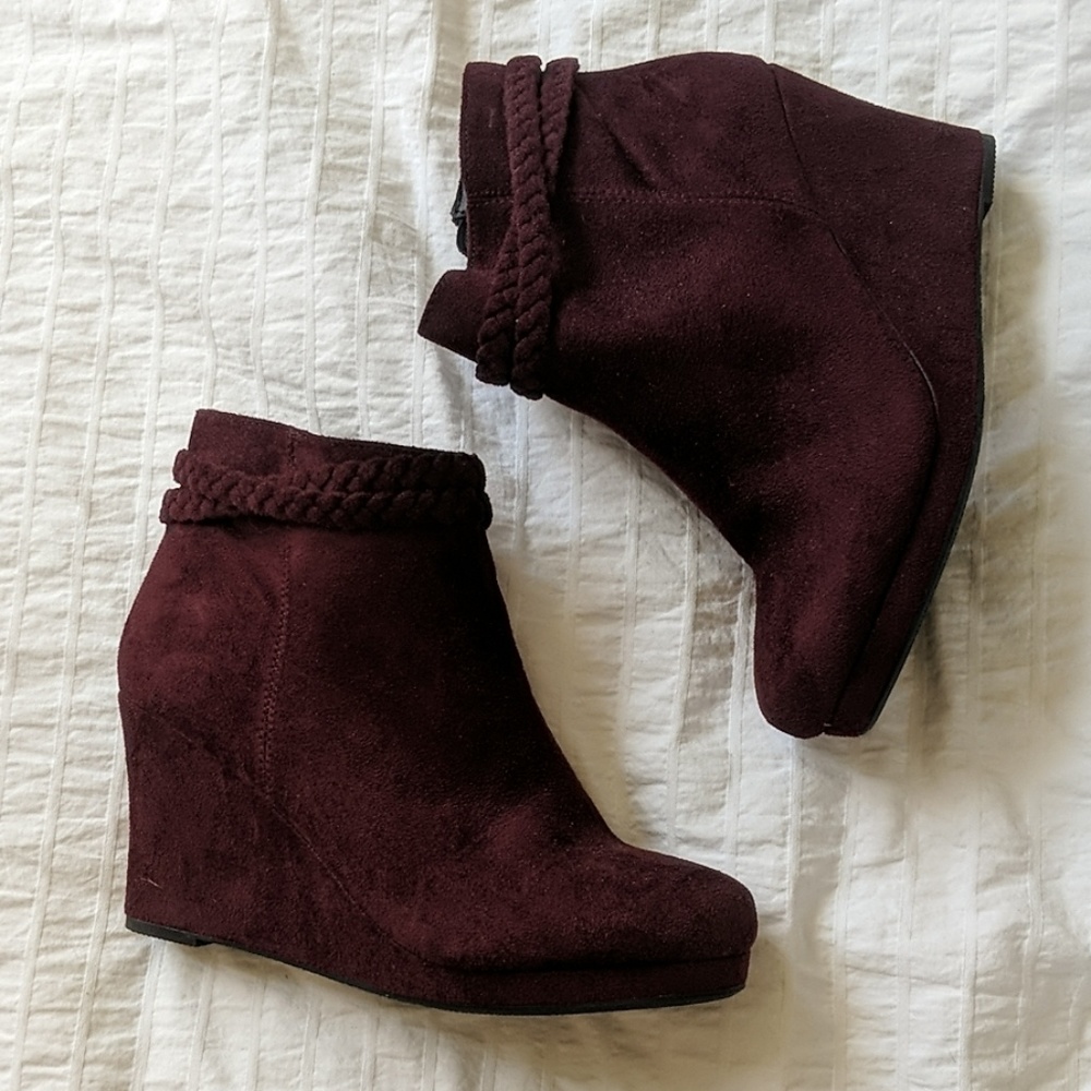 Wedge booties